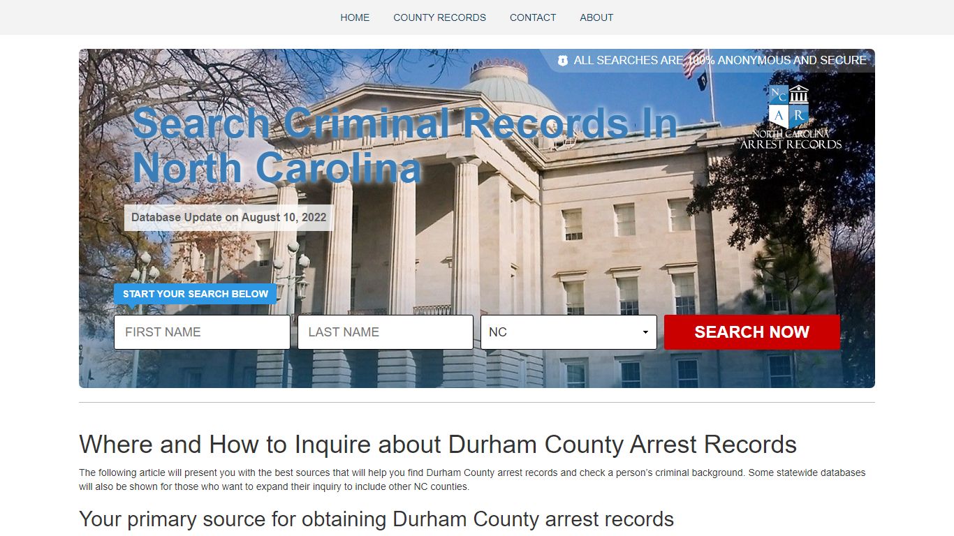 Durham County Arrest Records - North Carolina Arrest ...